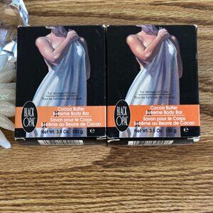 2 x Cocoa Butter Soap Extreme Body Bar Black Opal 3.5oz Moisture Fast Ship